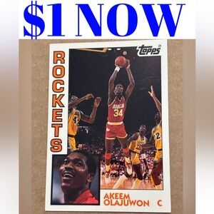 Hakeem Olajuwon 1993 Topps Houston Rockets NBA Basketball Cards